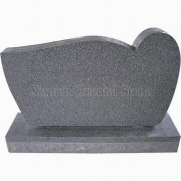 Grey Granite Stone Memorial Cemetery Tombstone Headstone